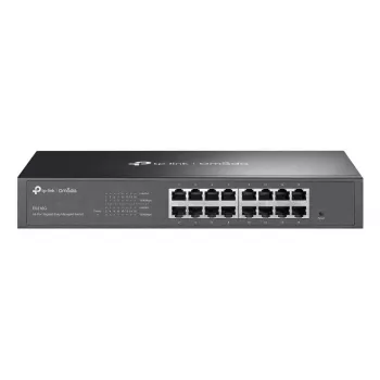 Valdomas L2 Gigabit Ethernet Switch TP-Link Omada ES216G — 16 x RJ-45 10/100/1000, 32 Gbit/s, 8000 MAC, juodas, montuojamas į stelažą