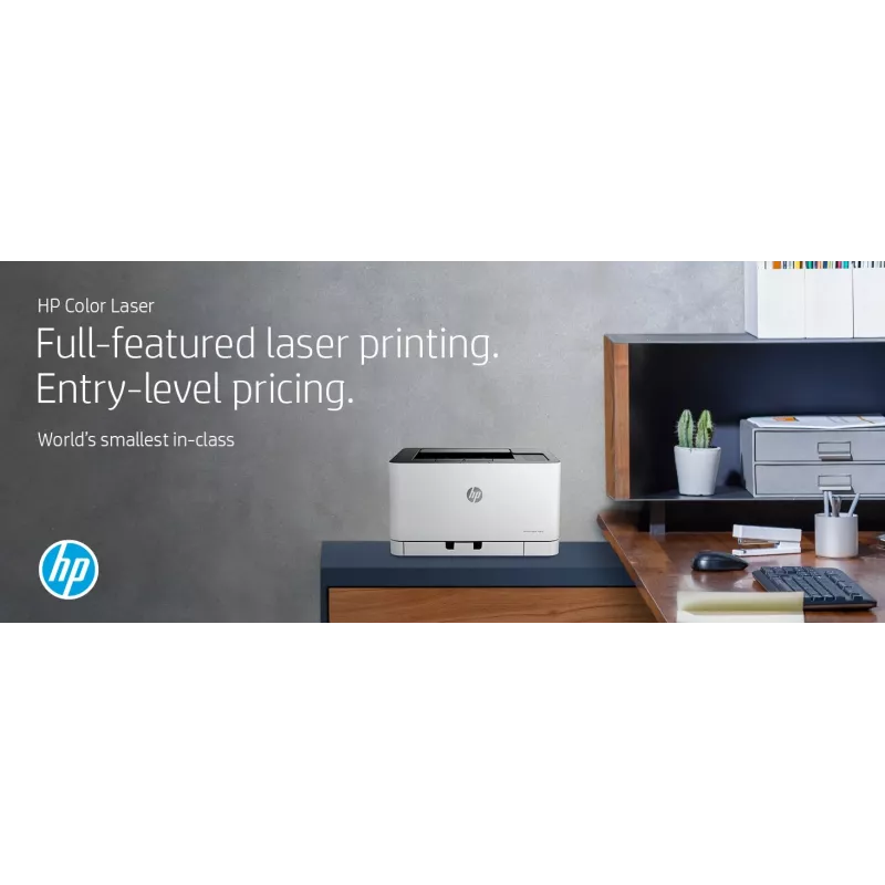 HP Color Laser 150nw spalvotas lazerinis spausdintuvas, 600 x 600 DPI, A4, 18 ppm, automatinis dvipusis spausdinimas