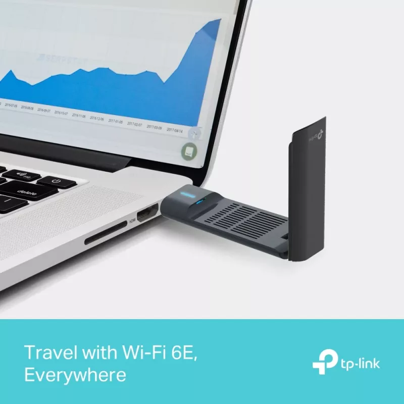 TP-Link Archer AXE5400 Wi-Fi 6E aukšto stiprinimo belaidis USB adapteris