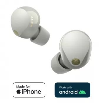 Sony WF-1000XM5 Ausinės Belaidės Įterpiamos Skambučiai/Muzika Bluetooth Sidabrinės