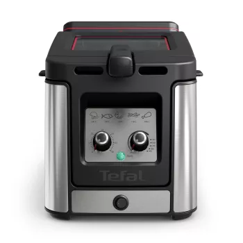 Tefal Clear Duo FR600D Vientisas 0,65 L 2000 W Gruzdintuvas Juodas, Nerūdijantis plienas