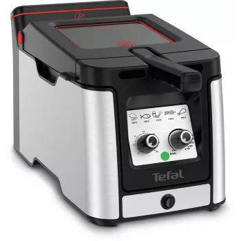 Tefal Clear Duo FR600D Vientisas 0,65 L 2000 W Gruzdintuvas Juodas, Nerūdijantis plienas