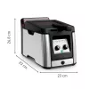 Tefal Clear Duo FR600D10 aliejaus gruzdintuvė, 3,5 l, 2000 W, plienas / juoda