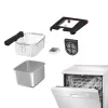 Tefal Clear Duo FR600D10 aliejaus gruzdintuvė, 3,5 l, 2000 W, plienas / juoda