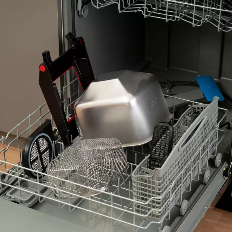 Tefal Clear Duo FR600D10 aliejaus gruzdintuvė, 3,5 l, 2000 W, plienas / juoda