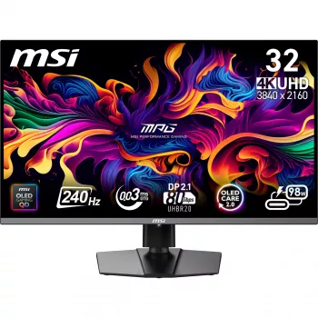 MSI MPG 322URX QD-OLED monitorius 80 cm (31,5 colio) 3840 x 2160 4K Ultra HD juodas