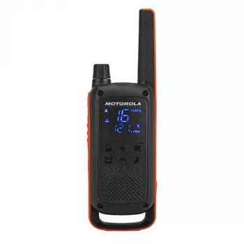 Dvipusio ryšio racija Motorola Talkabout T82, 16 kanalų, 500 mW, iki 10 km, NiMH įkraunama, micro-USB, LED ekranas