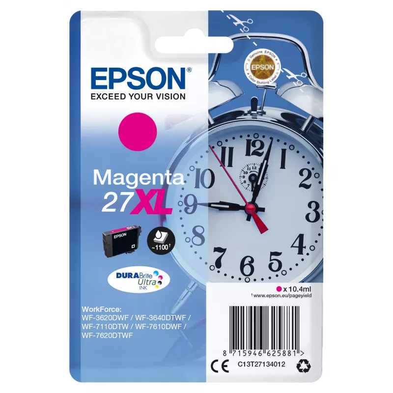 Epson DURABrite Ultra 27XL rašalinė kasetė, purpurinė, didelės talpos