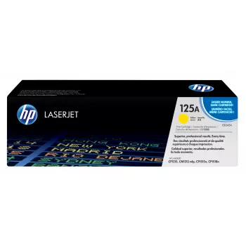 HP 125A geltonas originalus LaserJet tonerių kasetė, 1400 puslapių, geltona, 1 vnt.