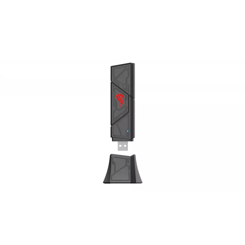 ASUS ROG USB-BE92 belaidis WiFi 7 BE6500 triju juostų USB adapteris, WLAN 6500 Mbit/s