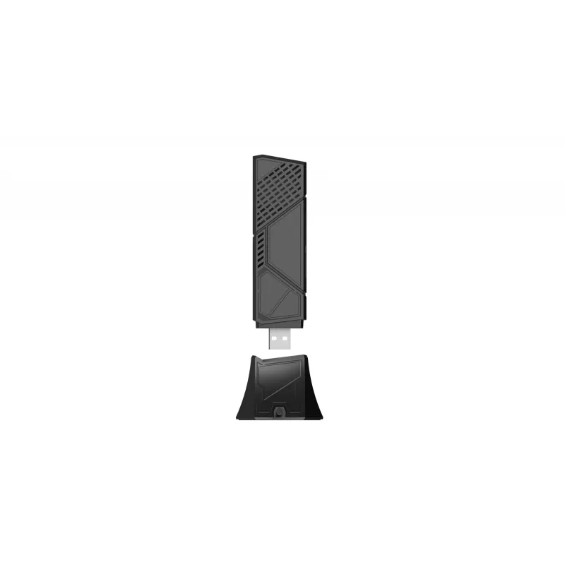 ASUS ROG USB-BE92 belaidis WiFi 7 BE6500 triju juostų USB adapteris, WLAN 6500 Mbit/s