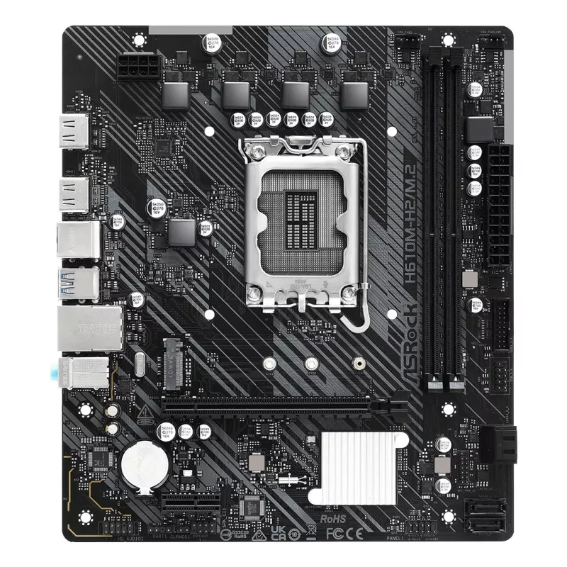 Motininė plokštė ASRock H610M-H2/M.2 LGA1700 Intel H610 2x DDR4 2x HDMI 2.1 TMDS suderinama mATX
