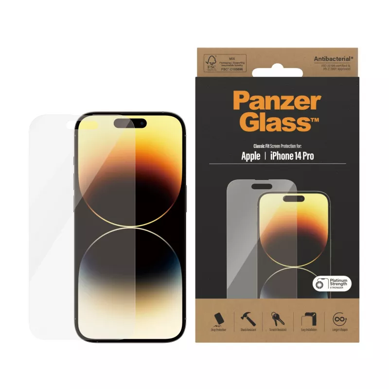 Apsauginis stiklas PanzerGlass Apple iPhone 14 Pro Classic Fit