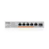 Zyxel XMG-105HP nevaldomas 2.5G Ethernet (100/1000/2500) maitinimas per Ethernet (PoE) sidabrinis
