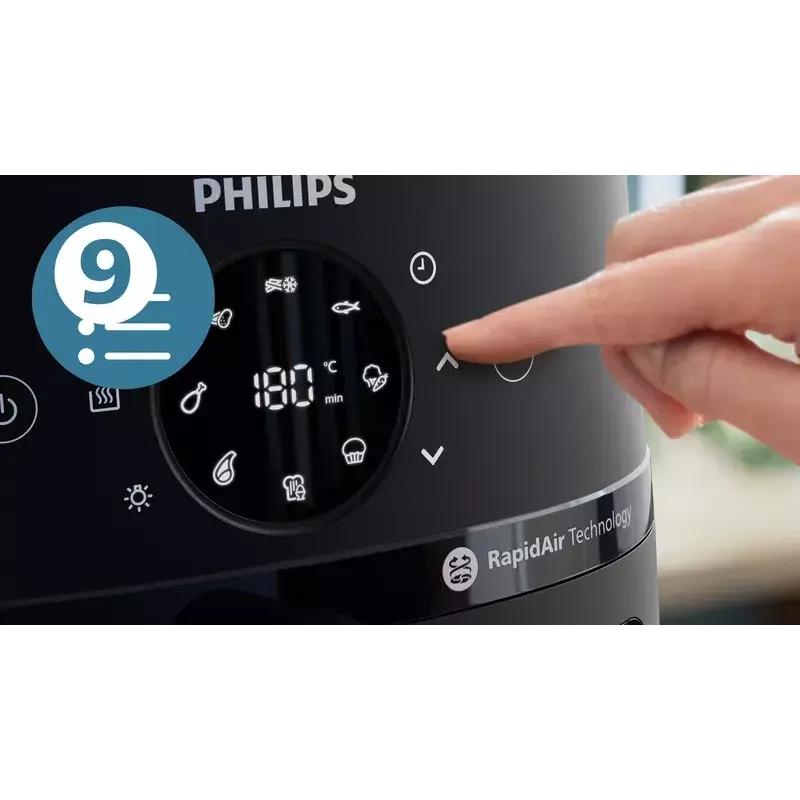 Karšto oro gruzdintuvė Philips NA231/00 2000 Series – 6,2 L, 1700 W, 13 programų, Rapid Air technologija