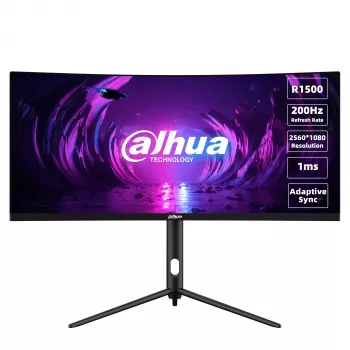 Dahua Technology LM30-E330CA monitor 76,2 cm (30 colių) 2560 x 1080 UltraWide Full HD LCD juodas, raudonas