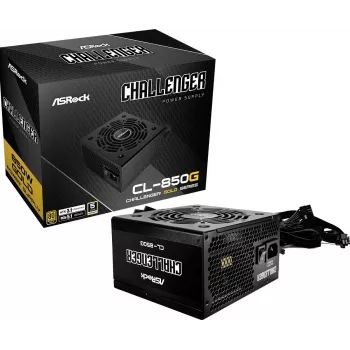 ASROCK Challenger Cl-850g 850W 80+ Gold Juodas ATX maitinimo blokas