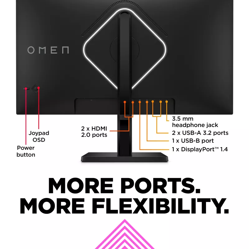 OMEN by HP 27 colių QHD 240 Hz žaidimų monitorius - OMEN 27qs