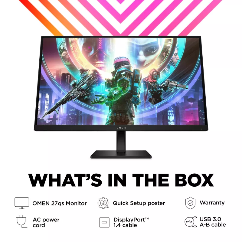 OMEN by HP 27 colių QHD 240 Hz žaidimų monitorius - OMEN 27qs