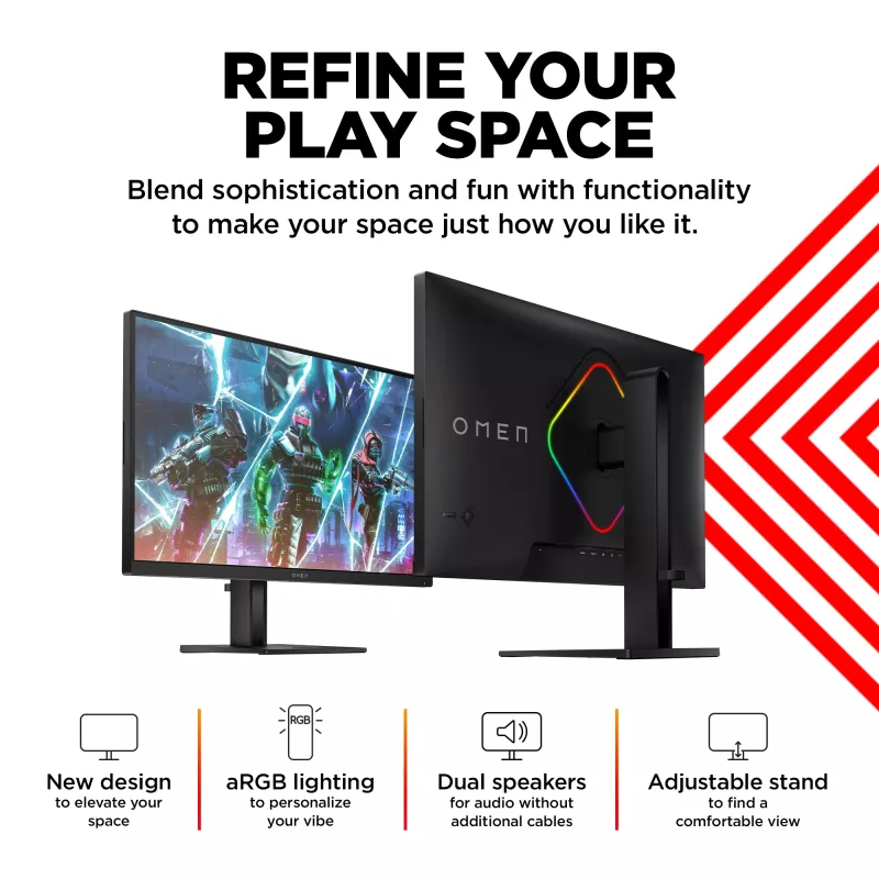 OMEN by HP 27 colių QHD 240 Hz žaidimų monitorius - OMEN 27qs