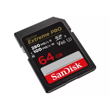 WESTERN DIGITAL SanDisk PRO 64GB V60 UHS-II SD kortelė 280/100MB/s V60 C10 UHS-II