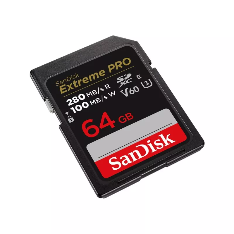 WESTERN DIGITAL SanDisk PRO 64GB V60 UHS-II SD kortelė 280/100MB/s V60 C10 UHS-II