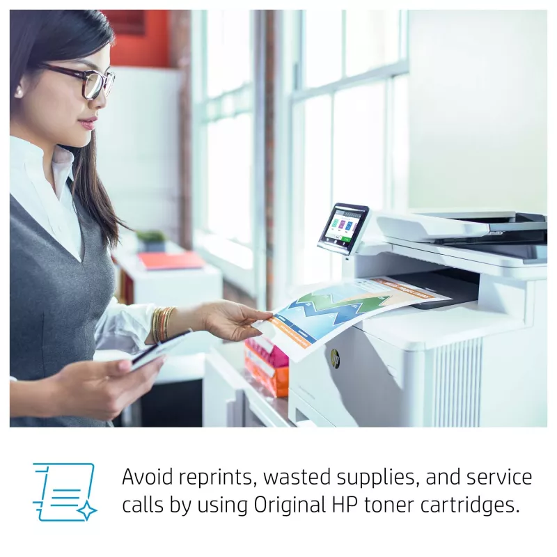 HP Color LaserJet Pro MFP M479fnv, spausdintuvas, kopijuoklis, skaitytuvas, faksas, el. paštas, nuskaitymas į el. paštą/PDF; 50 lapų automatinis dokumentų tiektuvas