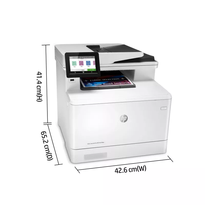 HP Color LaserJet Pro MFP M479fnv, spausdintuvas, kopijuoklis, skaitytuvas, faksas, el. paštas, nuskaitymas į el. paštą/PDF; 50 lapų automatinis dokumentų tiektuvas