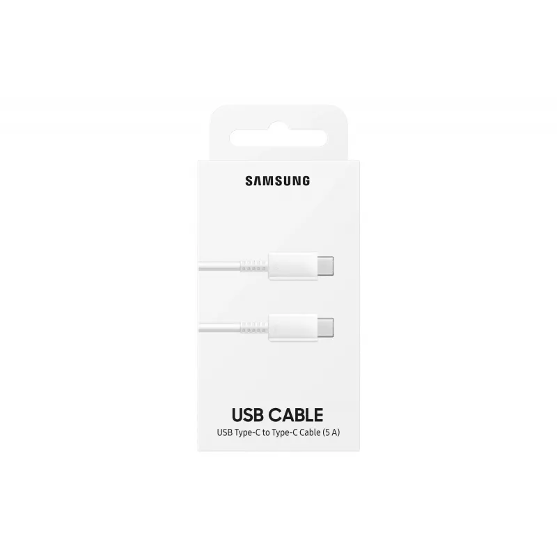 Samsung EP-DN975 - USB kabelis - USB-C (M) į USB-C (M) - USB 2.0 - 1 m - USB maitinimo perdavimas (5A, 100 W) - baltas - skirtas Galaxy Note10, Note10+, Note10+