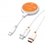 j5create JVAW62 ScreenCast USB-C® belaidis HDMI™ plėtiklis, baltas ir oranžinis