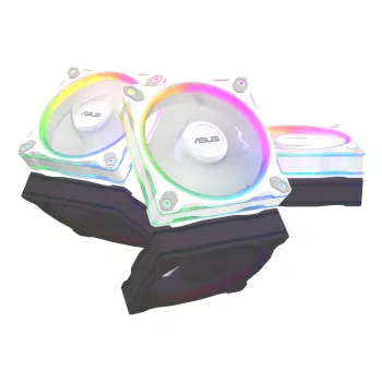 Ventiliatorius ASUS Prime MR120 120 mm 1600 RPM Baltas (3 vnt., LED, 58 CFM, 23 dB)
