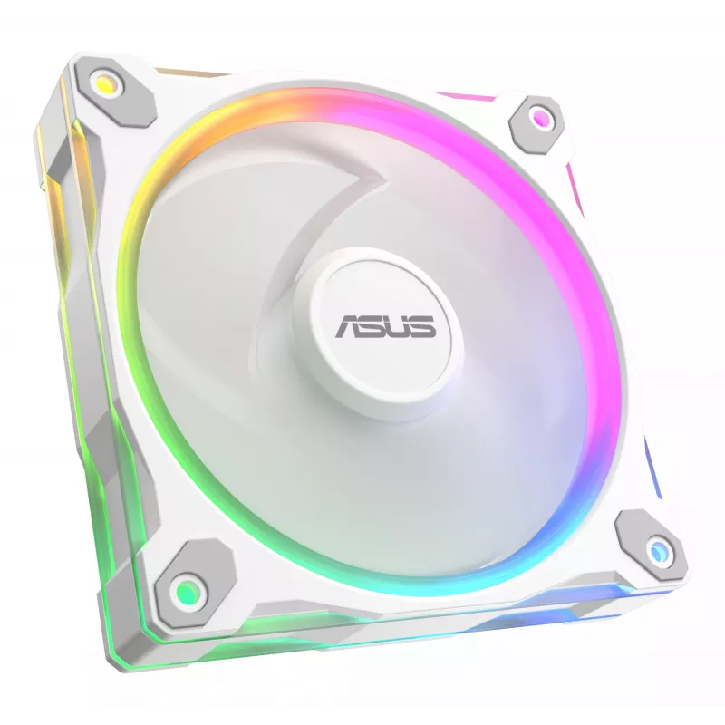 Ventiliatorius ASUS Prime MR120 120 mm 1600 RPM Baltas (3 vnt., LED, 58 CFM, 23 dB)