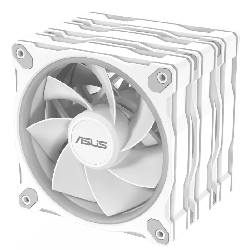 Ventiliatorius ASUS Prime MR120 120 mm 1600 RPM Baltas (3 vnt., LED, 58 CFM, 23 dB)