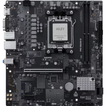 MSI PRO B840M-B pagrindinė plokštė AMD B840 lizdas AM5 micro ATX
