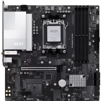 MSI PRO B840M-P WIFI6E pagrindinė plokštė AMD B840 lizdas Socket AM5 micro ATX