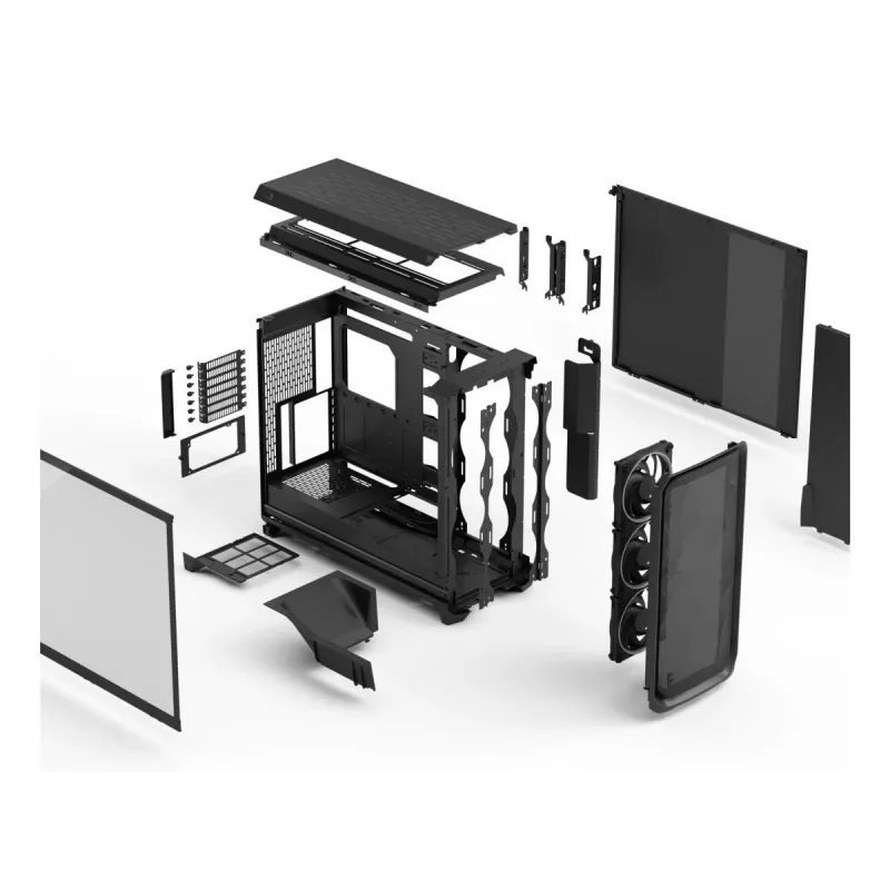 Korpusas FRACTAL DESIGN Meshify 3 XL Black RGB Tg Light Tint