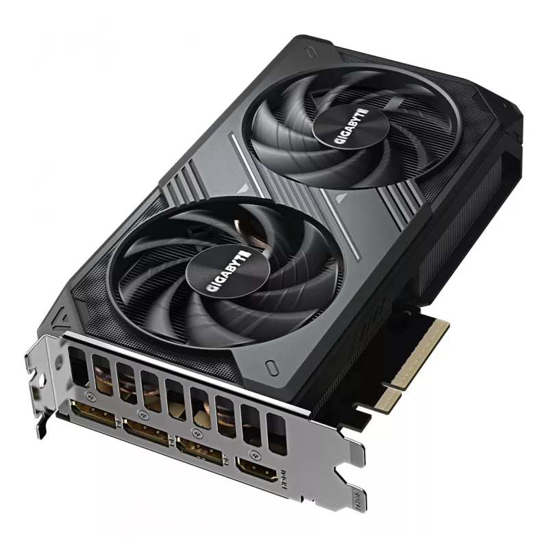 GIGABYTE GeForce RTX 5060 WINDFORCE OC 8G vaizdo plokštė - 8 GB GDDR7, 128 bit, PCI-E 5.0, 2512 MHz branduolio dažnis, 3x DisplayPort, 1x HDMI, GV-N5060WF2OC-8GD