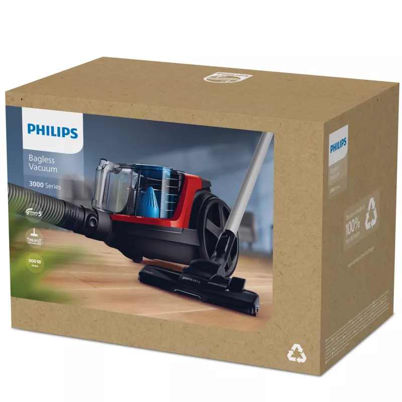 Philips 3000 serijos FC9330/09 dulkių siurblys 1,5 L Cilindrinis sausas 900 W be maišelio