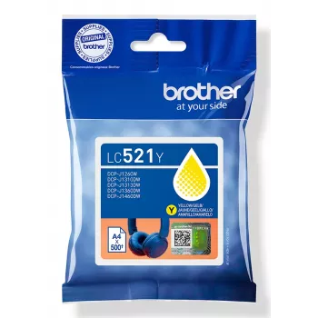 Originalus Brother LC521Y geltonas rašalo kasetė