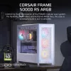 CORSAIR FRAME 5000D RS ARGB Midi bokštas baltas - didelio oro srauto korpusas
