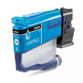 Kasetė rašalinė Brother LC527XLC Cyan Didelės išeigos (pigmentinis, 2000 puslapių, vienetinis paketas)