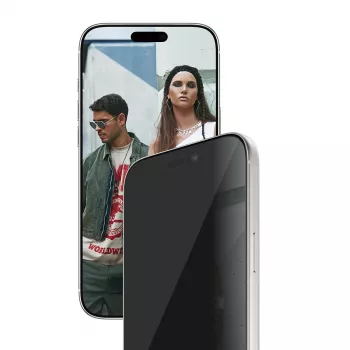 PanzerGlass SAFE. by ® 2-Way privatumo ekrano apsauga iPhone 17 Pro Max | Ultra-Wide Fit su EasyAligner