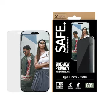 PanzerGlass SAFE. by ® 2-Way privatumo ekrano apsauga iPhone 17 Pro Max | Ultra-Wide Fit su EasyAligner