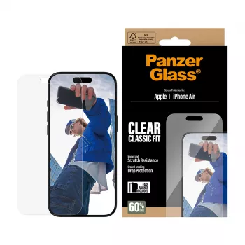 PanzerGlass® ekrano apsauga iPhone Air | Classic Fit su EasyAligner