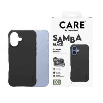 PanzerGlass CARE™ by ® Samba Case Black w. MagSafe iPhone 17