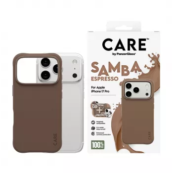 PanzerGlass CARE™ by ® Samba Case Espresso su MagSafe, iPhone 17 Pro