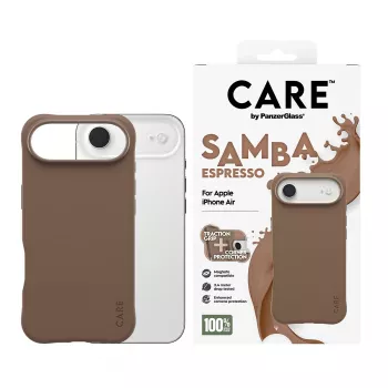 Dėklas PanzerGlass CARE by Fashionable Case Samba Espresso su MagSafe, iPhone 17 Air