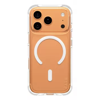 PanzerGlass CARE™ by ® Samba Case Transparent w. White MagSafe iPhone 17 Pro