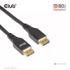 CLUB3D DisplayPort™ 2.1 VESA DP80 sertifikuotas kabelis 8K240Hz 2m/6.56ft
