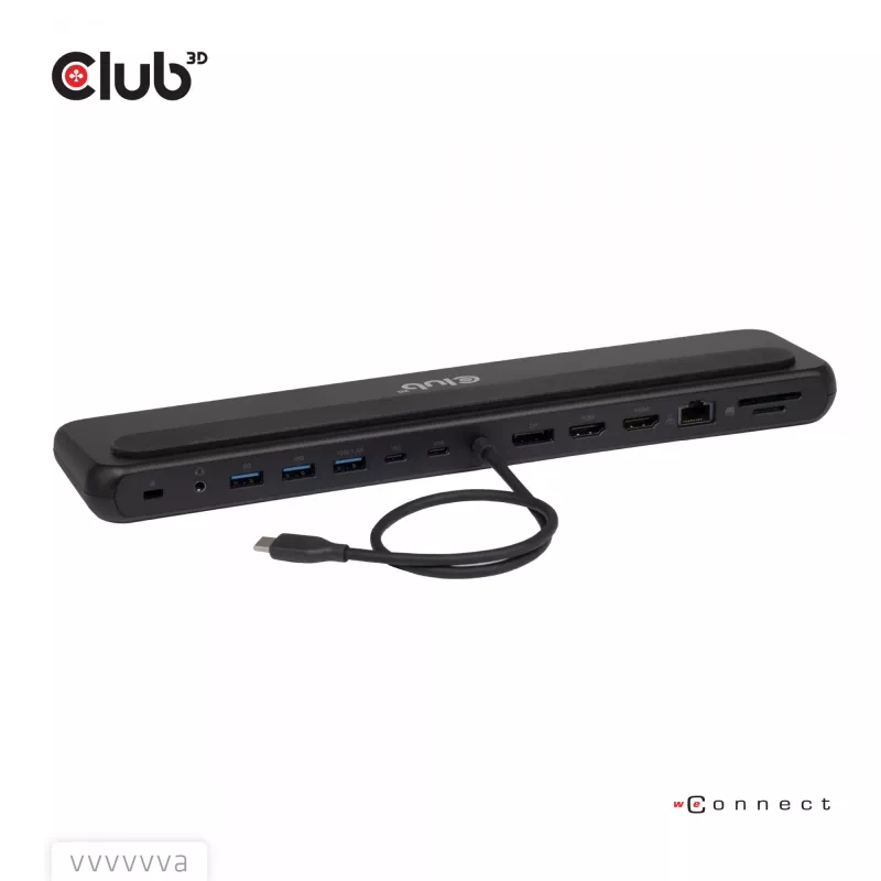 Docking stotelė club 3d CSV-2541 USB-C su HDMI ir DisplayPort išvestimis